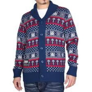 LRG ALPINE DIVINE CARDIGAN MUSHROOMS MEN’S SMALL